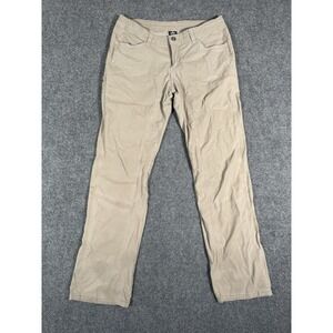 Kuhl Womens Inspiratr Straight Pant Size 8 Short Beige Khaki Drawstring Hiking